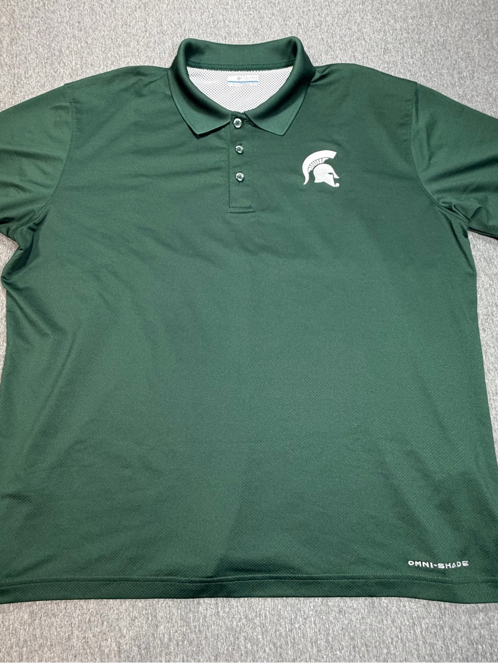 Michigan State Spartans Columbia PFG Men’s XL Polo Shirt Omni Shade Vented